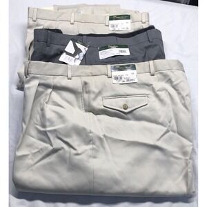 Palm Beach  Dress Pants Lot Of 3 48x Long  Ready To Be Tailored NWT
